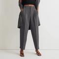 Madewell Pants & Jumpsuits | Nwt Madewell Sz 6p Gray Petite Pleated Tapered-Leg Pants Easygoing Crepe | Color: Gray | Size: 6p