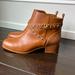 Michael Kors Shoes | New Mk Kincaid Leather And Studded Logo Ankle Boot | Color: Brown | Size: 11