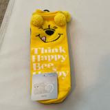 Disney Accessories | Disney Winnie The Pooh Socks | Color: Gray/Yellow | Size: Os