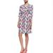 Kate Spade Dresses | Kate Spade Brighton Zari Long Sleeve Dress Multicolor Silk Blend | Color: Pink/White | Size: M