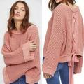 Free People Sweaters | Free People Maybe Baby Blush Pink Chunky Sweater | Color: Pink | Size: S