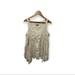 Anthropologie Tops | Anthropologie Vanessa Virginia Ivory Lace Sheer Sleeveless Waterfall Blouse | Color: Cream | Size: M