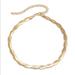 Free People Jewelry | 14k Gold Plated Necklace Braided | Color: Gold | Size: Os