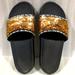 Pink Victoria's Secret Shoes | Pink Gorgeous Sequins Slide . | Color: Black/Brown | Size: 8