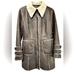 Athleta Jackets & Coats | Athleta Vegan Leather Shearling Faux Leather Coat Brown Winter Wear Aviator Med | Color: Brown/Cream | Size: M