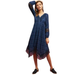 Anthropologie Dresses | Anthropologie Akemi + Kin Plaid Eyelet V Neck Kerchief Midi Dress Blue Women's 6 | Color: Blue | Size: 6