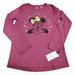 Disney Shirts & Tops | Disney Minnie Mouse Girls 12 Purple Graphic Print Crew Neck Long Sleeve Shirt | Color: Purple | Size: 12 (Girl)