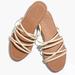 Madewell Shoes | Madewell Shoes Madewell Kathryn Espadrille Slide Women's Leather Sandals 372 | Color: Cream/Tan | Size: 6