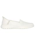 Skechers Women's Slip-ins: On-the-GO Flex - Camellia Shoes | Size 11.0 | Off White | Textile | Vegan | Machine Washable