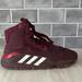 Adidas Shoes | Adidas Pro Bounce Men's Red Burgundy Basketball Shoes Mens Size 9.5 New | Color: Red | Size: 9.5