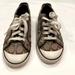 Coach Shoes | Coach | Signature Brown Barrett Sneakers Lace Up Size 7 | Color: Brown/White | Size: 7