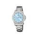 Festina Women's Watch F20503/5 Boyfriend Stainless Steel Case 316L Silver Plated Stainless Steel Strap 316L Silver, blue, Bracelet