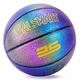 BALSMART Purple Leather Outdoor Basketball Size 7 – Ideal Basketball Gifts for Boys Girls - Airless