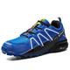 Mens Cycling Shoes Road Bike Shoes MTB Mountain Bike Shoes - for Indoor Outdoor Fitness Bicycle Shoes,Blue-40EU