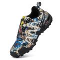 VENROXX Trail Running Shoes Men's Trail Running Shoes Hiking Shoes Breathable Lightweight Running Shoes Sports Shoes Non-Slip Outdoor Trekking Shoes, Multicolor, 11 UK