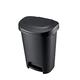 Rubbermaid Classic 13 Gallon Step-On Trash Can with Lid, Black Waste Bin for Kitchen