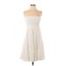 The Limited Casual Dress - Party Open Neckline Sleeveless: Ivory Solid Dresses - Women's Size 4