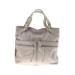 Radley London Leather Satchel: Gray Print Bags