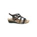 Rockport Cobb Hill Collection Wedges: Black Print Shoes - Women's Size 8 1/2 - Open Toe