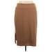 Nine West Casual Skirt: Brown Solid Bottoms - Women's Size X-Large