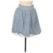 Old Navy Casual Skirt: Blue Stripes Bottoms - Women's Size Medium