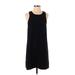 Tildon Casual Dress - Shift: Black Solid Dresses - Women's Size Small