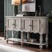 Darby Home Co Edwardsville 59.06" Sideboard Wood in Gray | 35.04 H x 59.06 W x 14.96 D in | Wayfair 87E592FA23F54C0E8F739E17FFA5EB5E