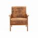 Armchair - George Oliver Krysteen 25.39" Wide Armchair Microfiber/Microsuede in Brown | 30.71 H x 25.39 W x 28.74 D in | Wayfair