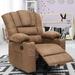 Ebern Designs Dramford Upholstered Swivel Recliner Polyester in Brown | 41.7 H x 35.3 W x 39.3 D in | Wayfair 9D04CD7FB4494E1FA1BF900FC3FCA62D