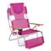 Ostrich Reclining Beach Chair Metal in Pink/Blue/White | Wayfair 3N1-1001P