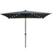 Arlmont & Co. 10 X 6.5T Rectangular Patio Solar LED Lighted Outdoor Market Umbrella in Gray | Wayfair 74B4E140FE2A4C81ACF01269741323FA