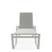 Red Barrel Studio® Holna Reclining Chaise Lounge Metal in White | 48 H x 27.75 W x 65 D in | Outdoor Furniture | Wayfair