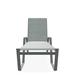 Red Barrel Studio® Holna Reclining Chaise Lounge Metal in Gray | 48 H x 27.75 W x 65 D in | Outdoor Furniture | Wayfair