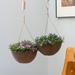 17 Stories Nova 2-Piece Hanging Planter Set Plastic/Stone in Gray | 6.3" H x 13.2" W x 13.2" D | Wayfair 05138F24AA9047E38BC24AC9FDF8C217