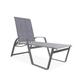 Red Barrel Studio® Holna Reclining Chaise Lounge Metal in Gray | 48 H x 27.75 W x 65 D in | Outdoor Furniture | Wayfair