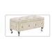 House of Hampton® Erdenheim Teddy Storage Bench Solid + Manufactured //Upholstered in Brown/Pink/White | 16.52 H x 43.31 W x 15.75 D in | Wayfair