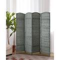 Bay Isle Home™ Fiqueroa 4 - Panel Room Divider Wood in Gray | 79.9 H x 70.9 W x 1 D in | Wayfair 804AFCF08AF44471B7B2FBA33737E4B3