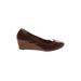 Adam Tucker Wedges: Burgundy Shoes - Women's Size 10 1/2