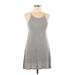 Vintage Havana Casual Dress - A-Line Scoop Neck Sleeveless: Gray Marled Dresses - Women's Size X-Large