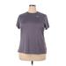 Nike Active T-Shirt: Gray Polka Dots Activewear - Women's Size 2X-Large
