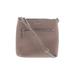 Kate Spade New York Leather Crossbody Bag: Pebbled Gray Solid Bags