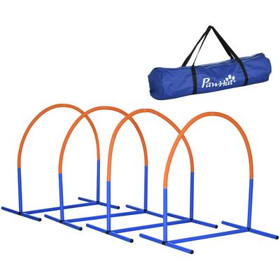 Hunde-Agility-Trainingsgeräte, Hund Agility Set, 4-teilges Steckhürdenset für ältere Hunde,