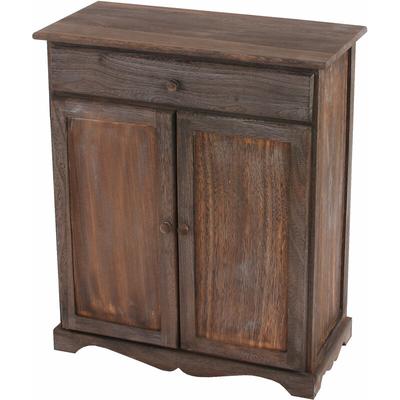 Neuwertig] Kommode Schrank, 78x66x33cm, Shabby-Look, Vintage braun Image