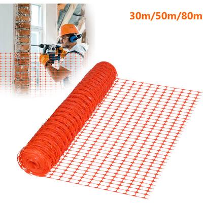 Absperrzaun aus PE-Kunststoff: Sicherheitsnetz in Orange, 50m lang - Ideal für den öffentlichen Image