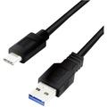 USB-Kabel usb 3.2 Gen1 (usb 3.0 / usb 3.1 Gen1) usb-a Stecker, usb-c® Stecker 0.50 m Schwar