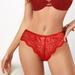 YWDJ Period Underwear for Women Lace Lightweight No Show Sexy Lace Underwear Lingerie Thongs Panties Ladies Hollow Out Underwear Red S