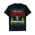 Macaw Christmas Santa Hat Pajama Shirt - Macaw Birds Lover T-Shirt