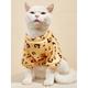 Dog Cat Pet Pouch Hoodie Patterned Character Watermelon Cat Lion Ordinary Thick Velvet Casual Daily Winter Dog Clothes Puppy Clothes Dog Outfits Warm Light Yellow Multicolor Yellow Costume for Girl