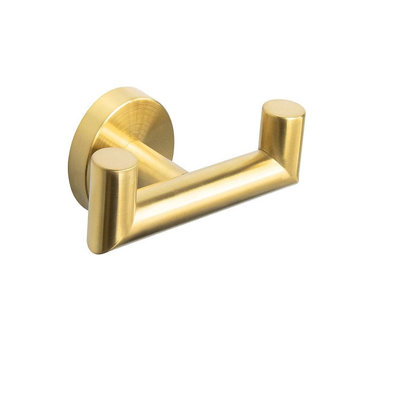 Towel Hooks Stainless Steel Wall Mounted for Bathrooms Kitchen Coat Hook, Heavy Duty Double Towels Holder Hooks for Hanging Towels, Coats, Sponges, Clothes,