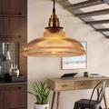 30cm LED Pendant Light Glass Metal Vintage Style Country Lights Transparent Lampshade Bar Cafes Dining Room Kitchen Living Room Light 110-120V 220-240V